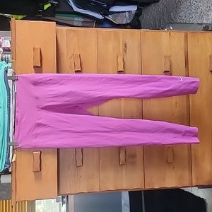 Nike: One Mid-rise 7/8-length Leggings, Pink, Women's Small